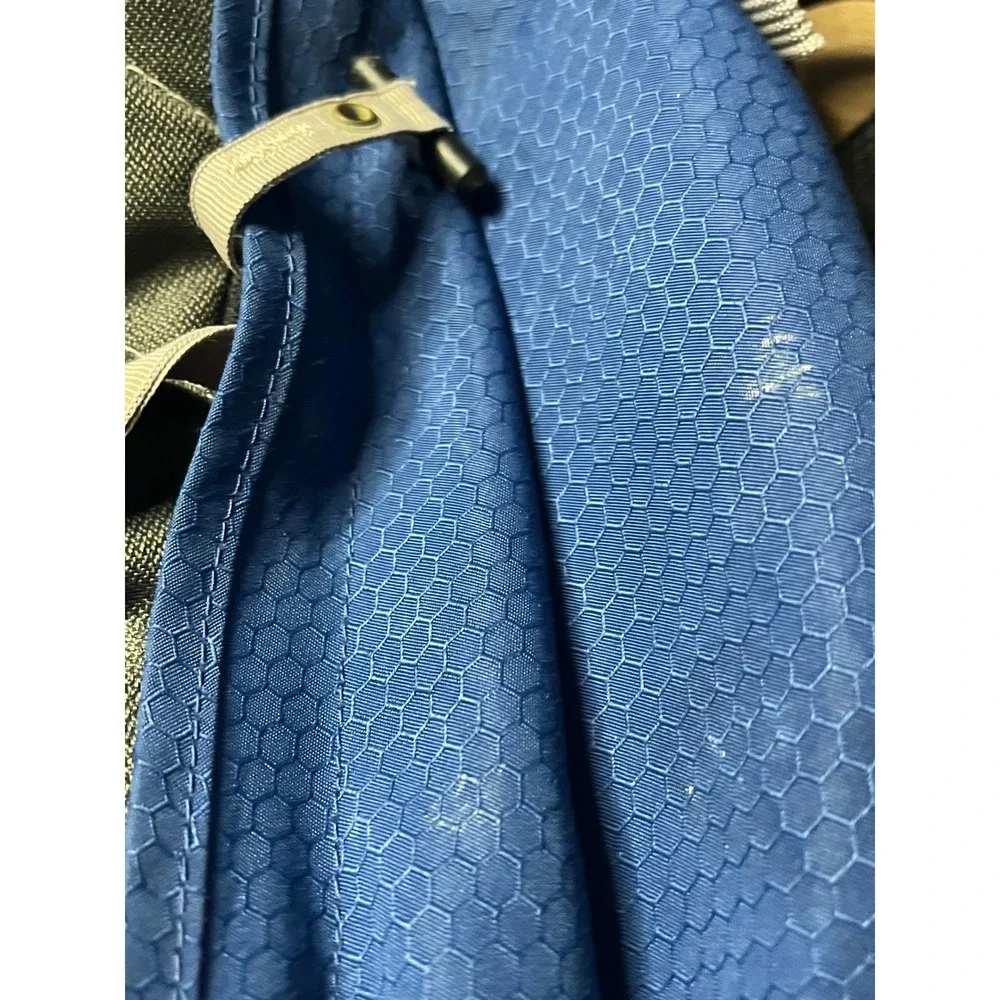 JanSport Blue‎ Honeycomb Ripstop Backpack Multi-Compartment School Bag Black